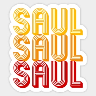 Saul - Retro Minimal Line Pattern Sticker